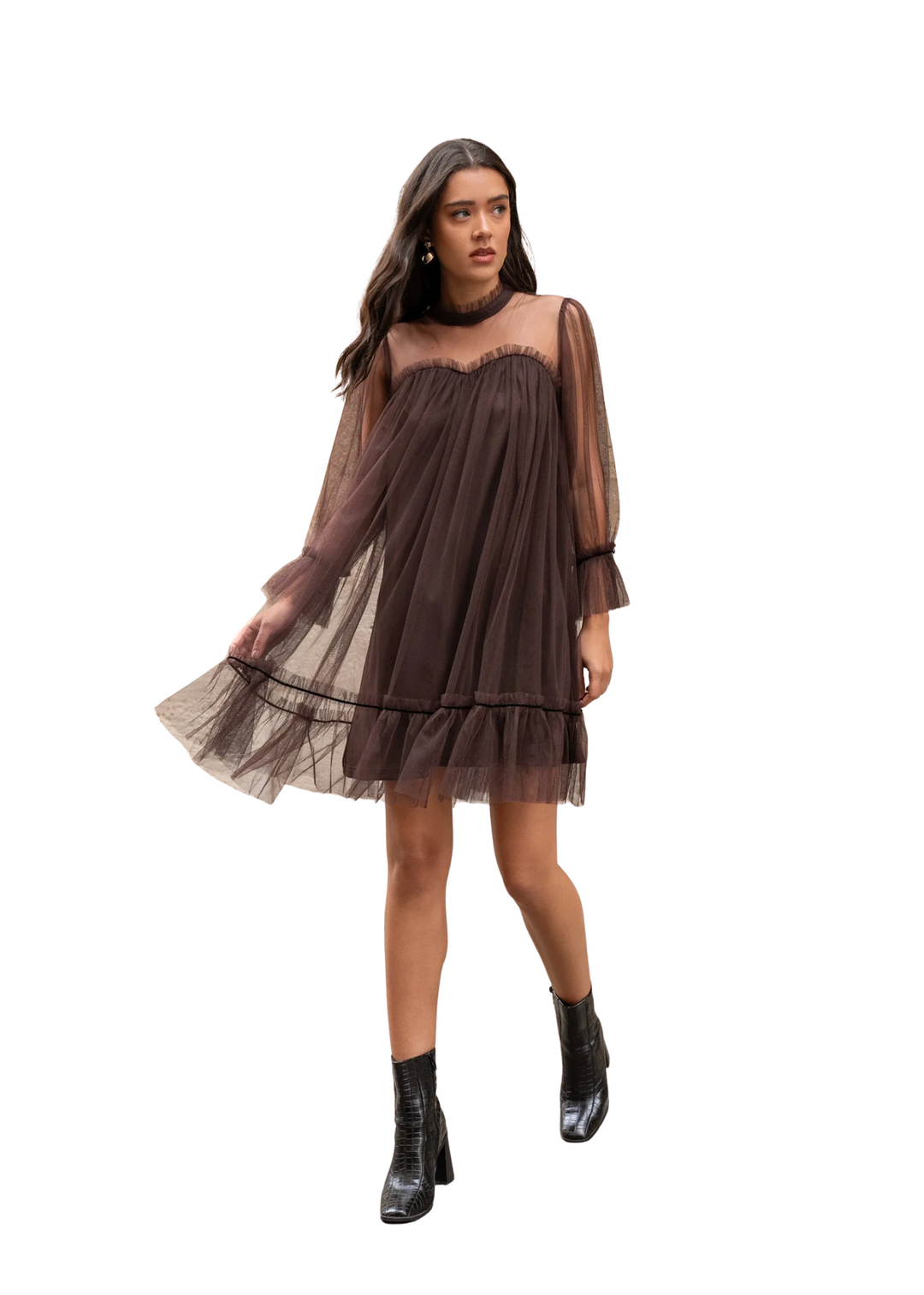 Robe en tulle unie - Iris