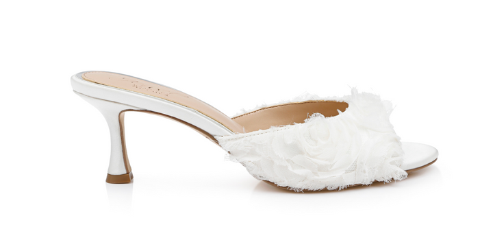 Sandales mule à talons chaton - Scarlet