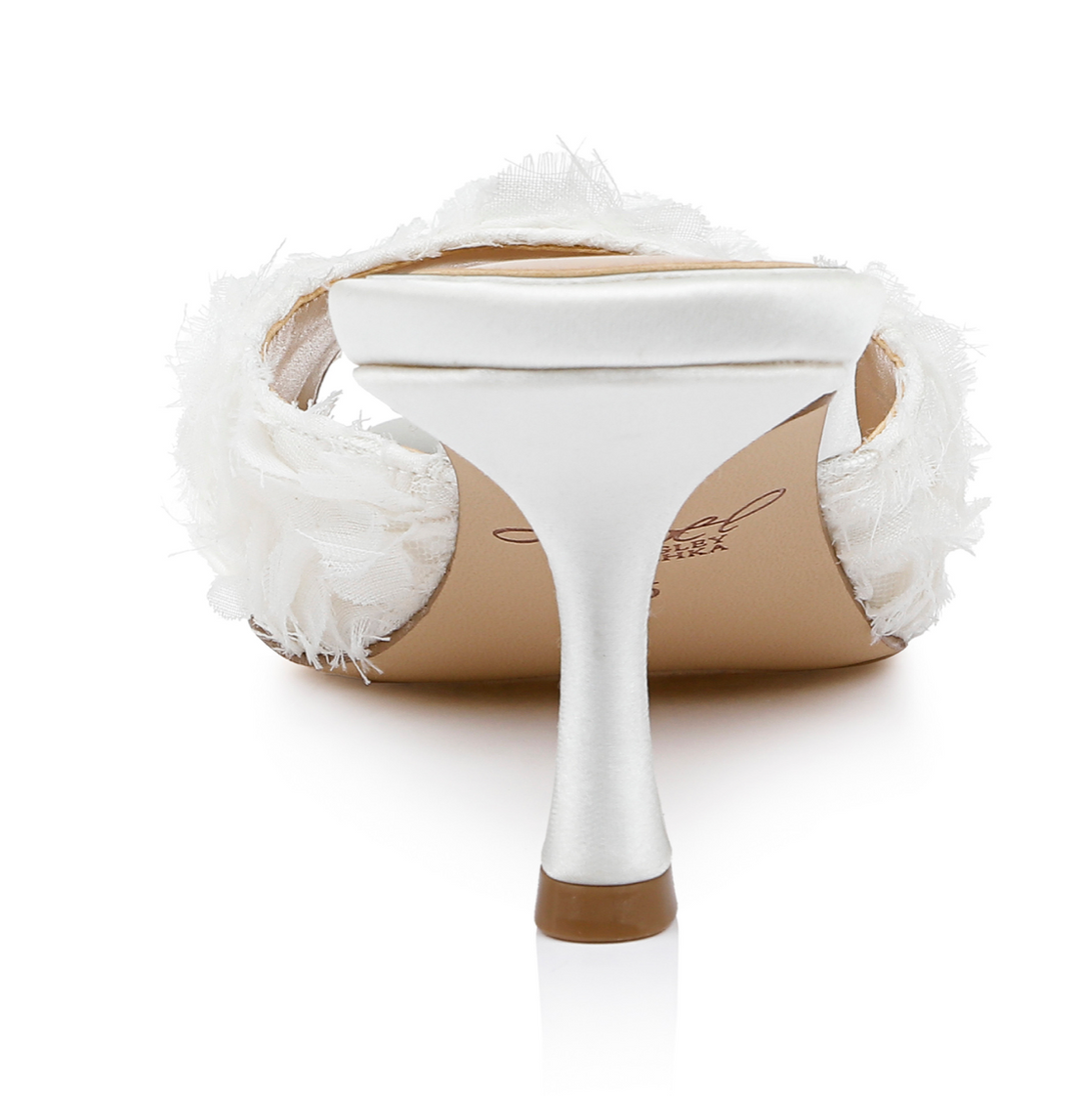 Sandales mule à talons chaton - Scarlet