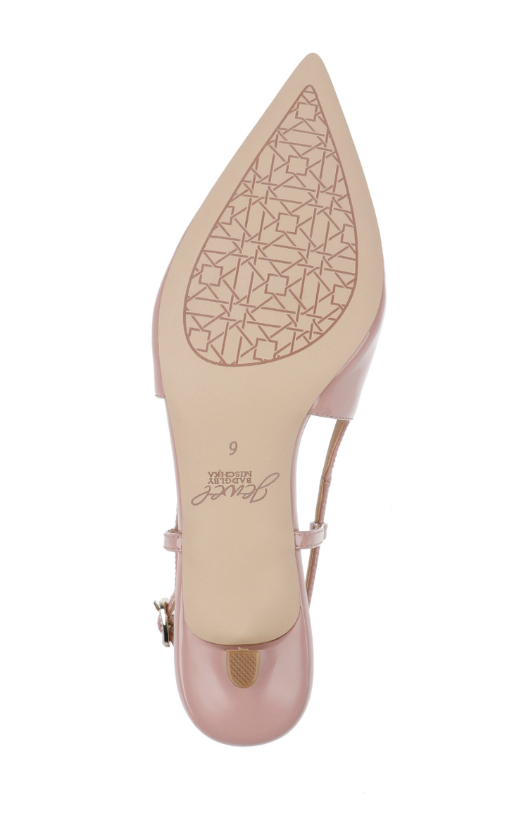 Slingback Kitten Heels avec nœud perlé - Krystia