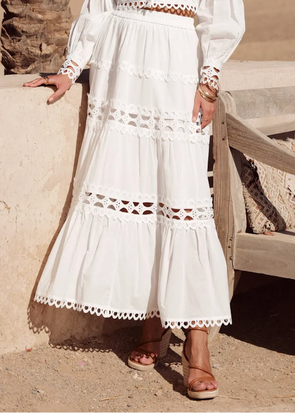 Jupe longue Ellie en coton