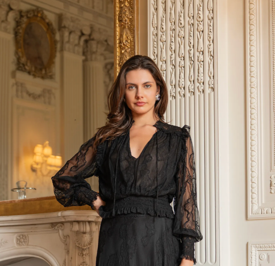 Blouse en Dentelle smockée September