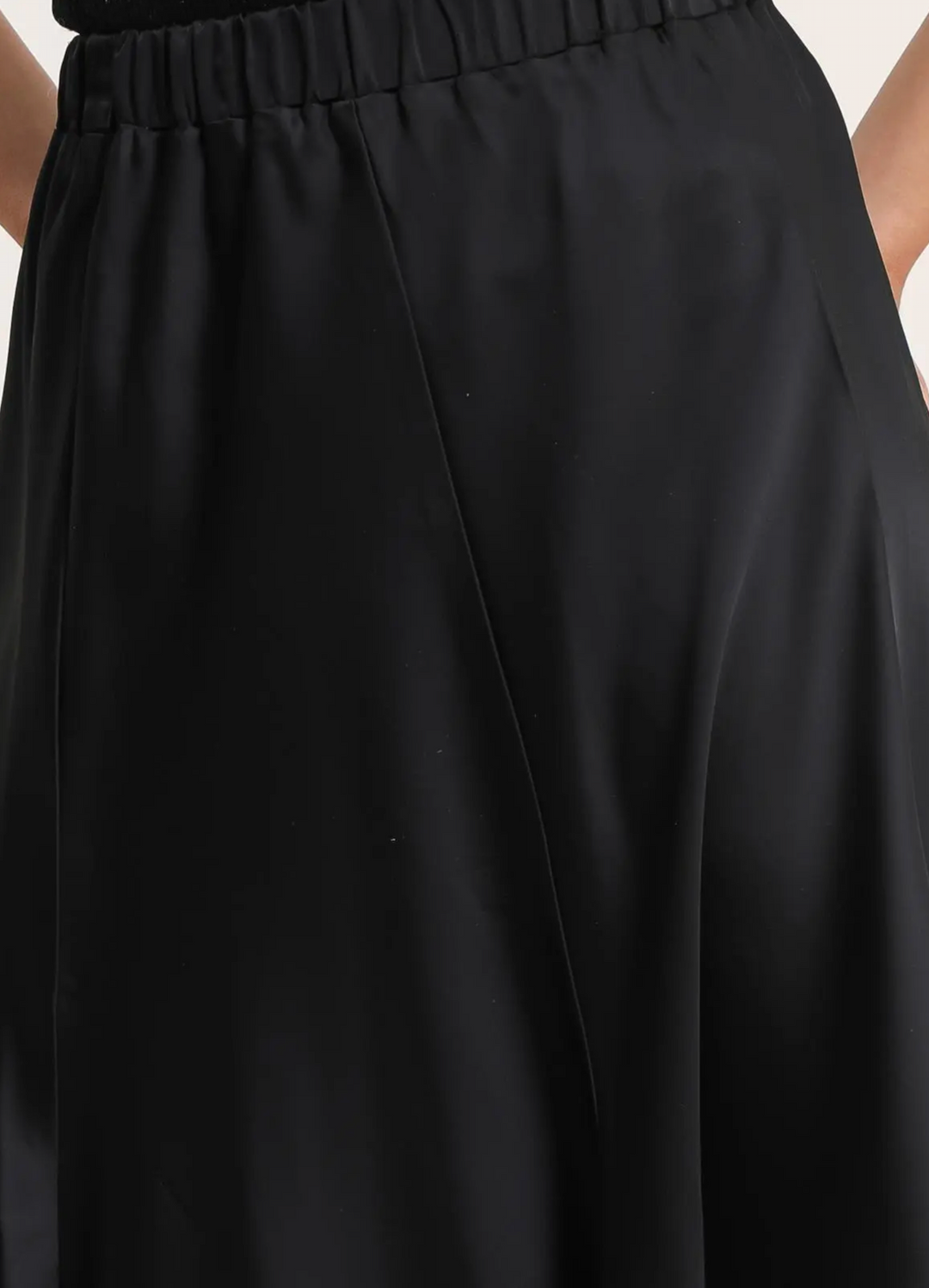 Jupe midi satinée imprimée