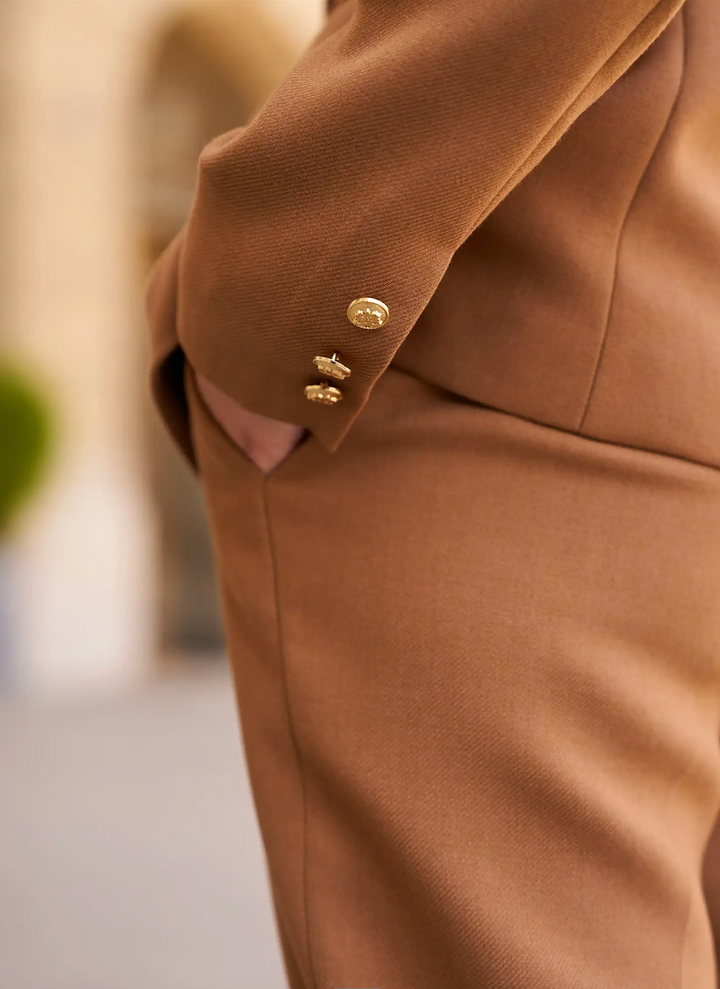 Veston camel Wintery à double boutonnage