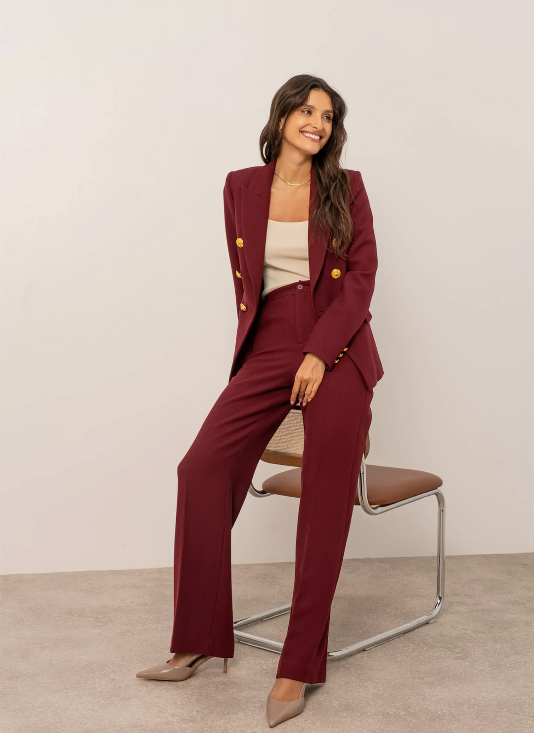 Blazer structuré à boutons - Amerina