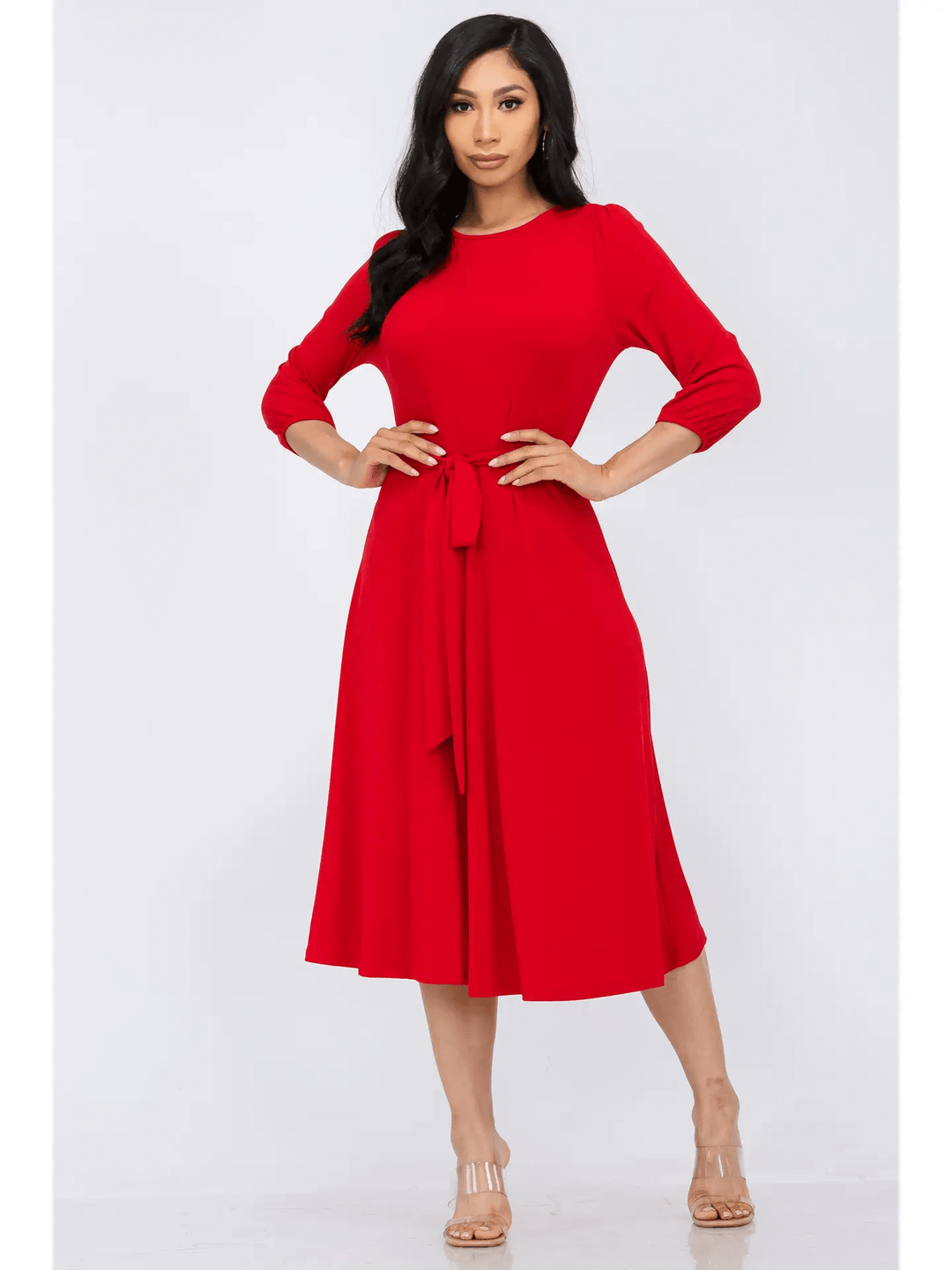 Midi Plus Size Dress Nouer