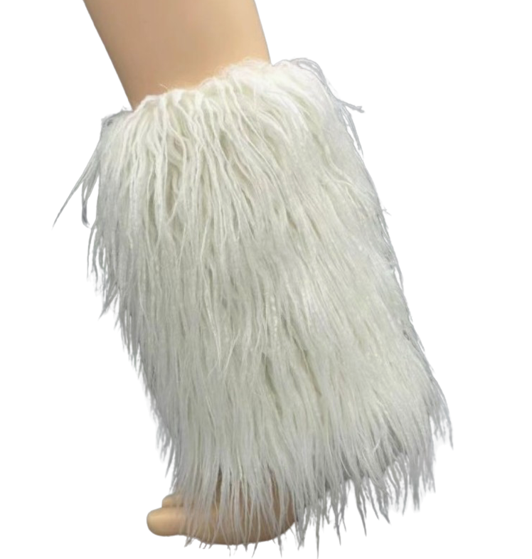 Jambière Fuzzy en fausse fourrure