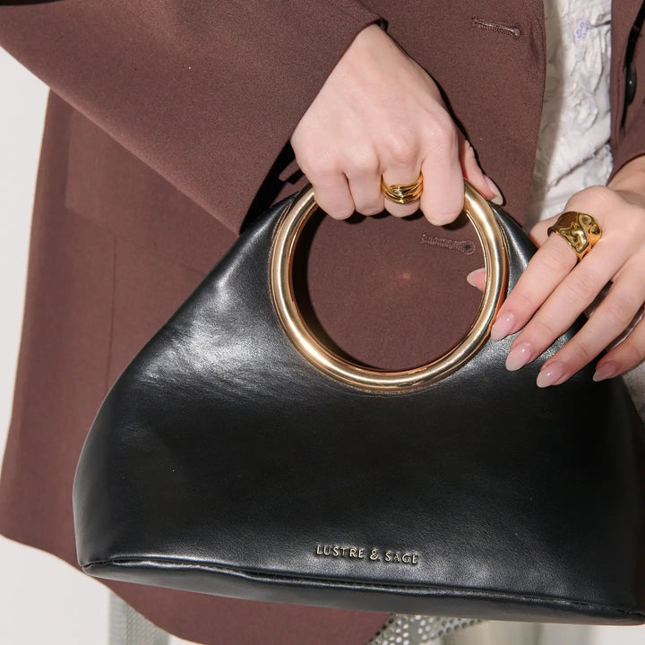 Sac à poignée Hailey Statement en blanc