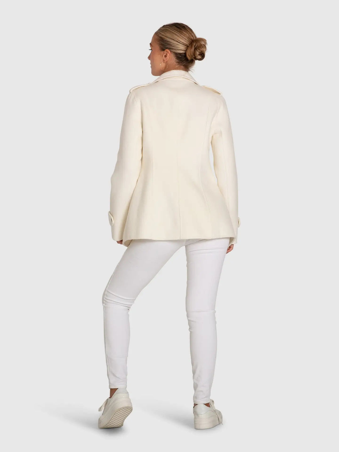 Manteau de moto en laine mélangée Bad Girl