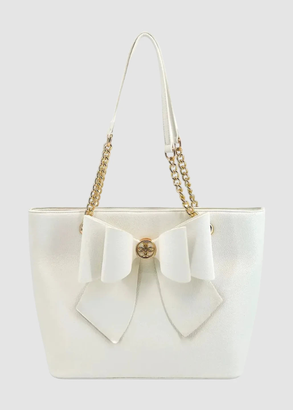 Sac cabas grand pour femme Aubrey à nœud et chaîne