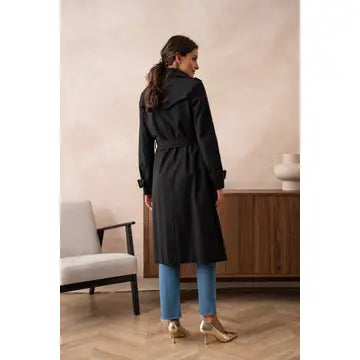 Trench coat long ceinturé - Cindy