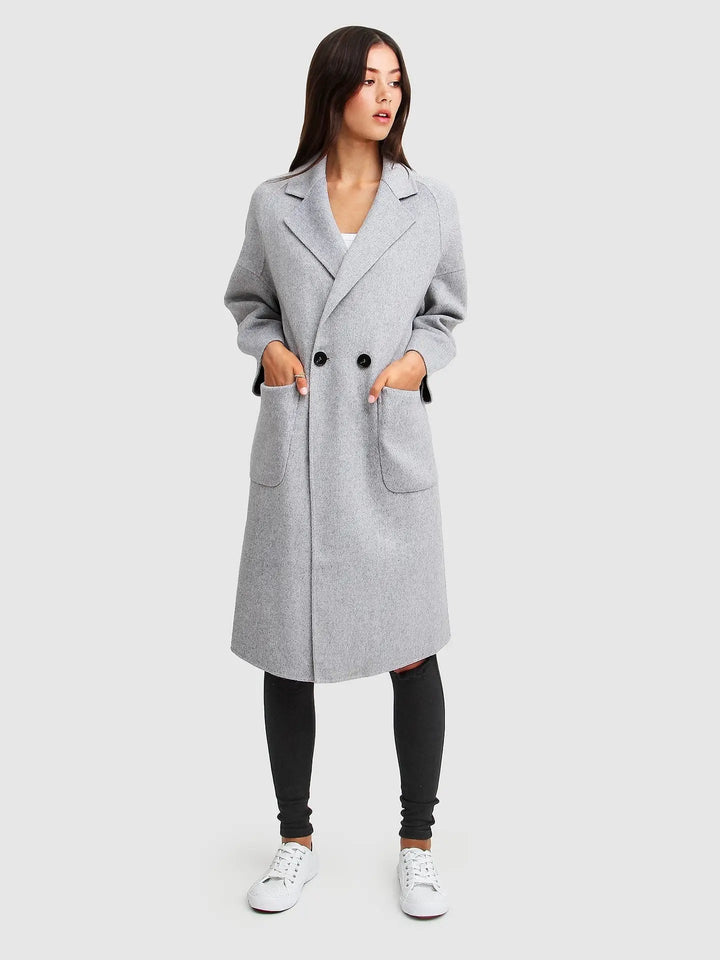 Manteau en laine mélangée à double boutonnage Editeur