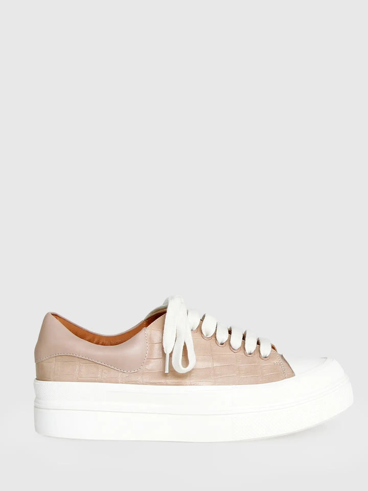 Espadrilles en cuir de crocodile Just A Dream - Semelle intérieur rembourrée