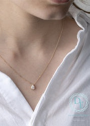 Pendentif en diamant cultivé en laboratoire en or jaune 10 carats