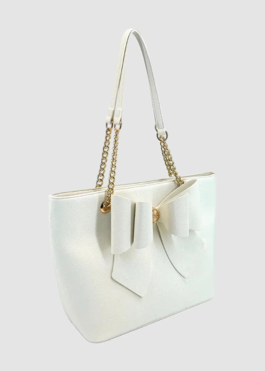Sac cabas grand pour femme Aubrey à nœud et chaîne
