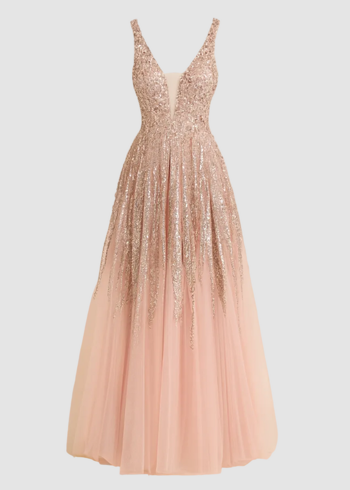 Louna robe de bal en tulle superposée