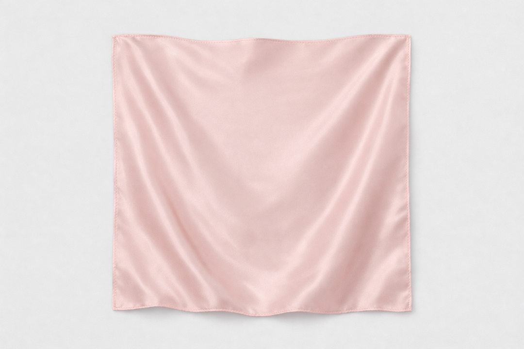 Foulard Rose satinée