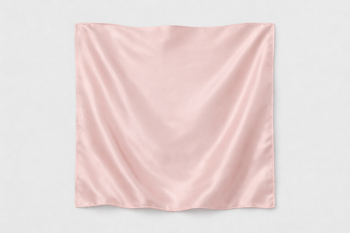 Foulard Rose satinée