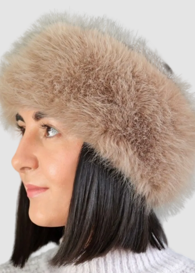 Bandeau d'hiver en fausse fourrure