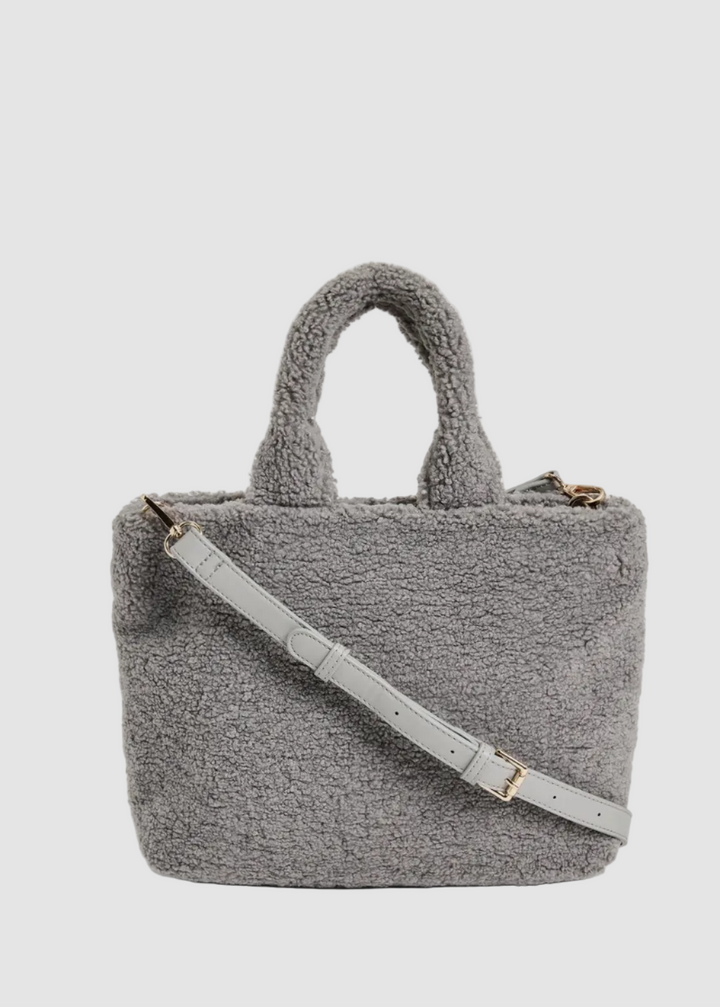 Lumi Sherpa Plush Crossbody Bag