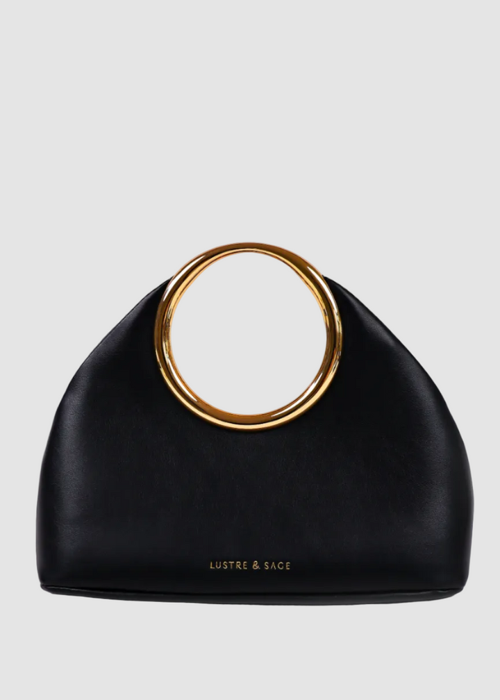 Hailey Statement top handle bag in white