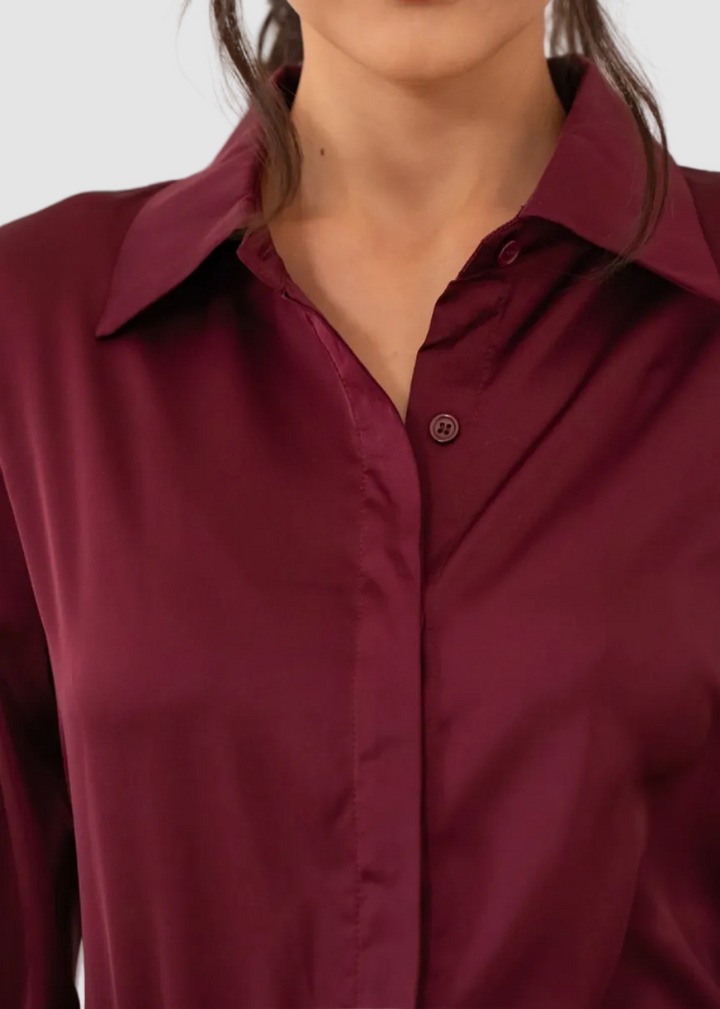 Chemise satinée Lea