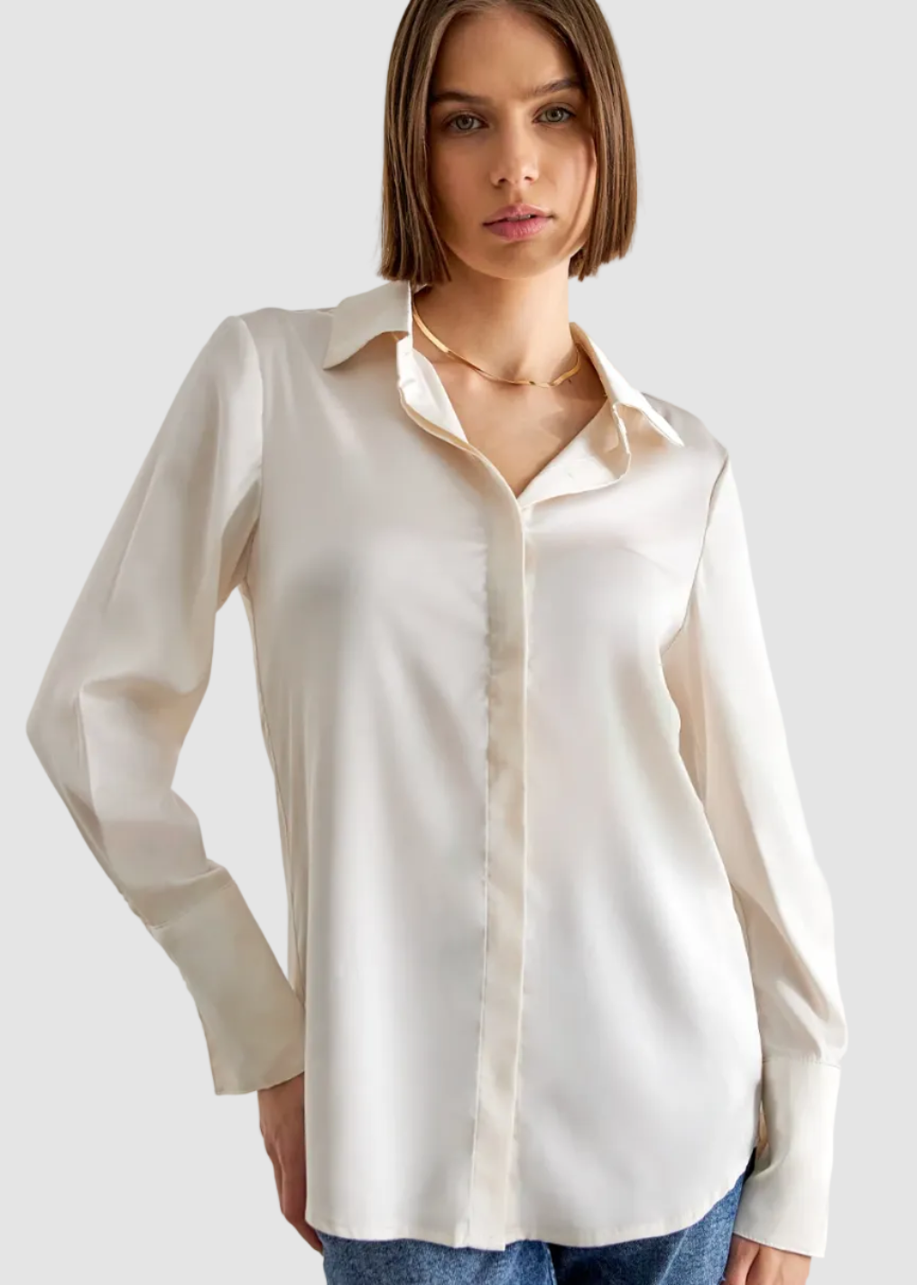 Chemise satinée Lea
