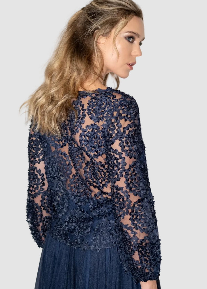 Blouse à rosaces