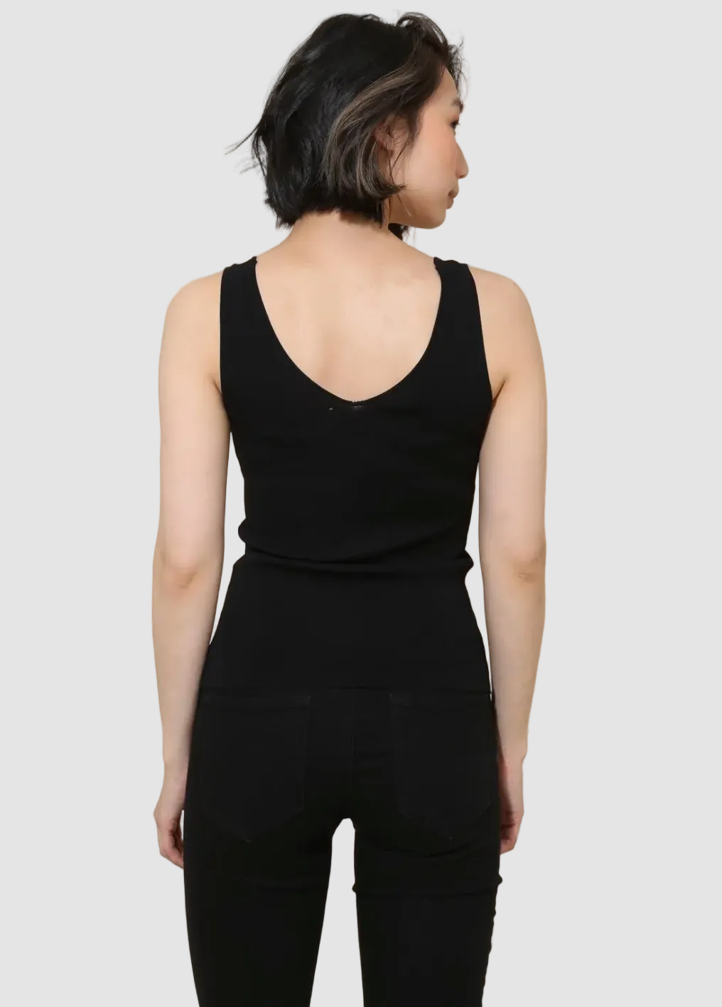 Débardeur en maille fine réversible 2 en 1