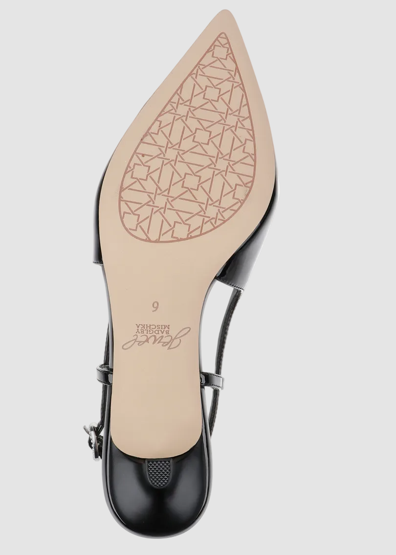 Slingback Kitten Heel avec Nœud Perlé Krystia