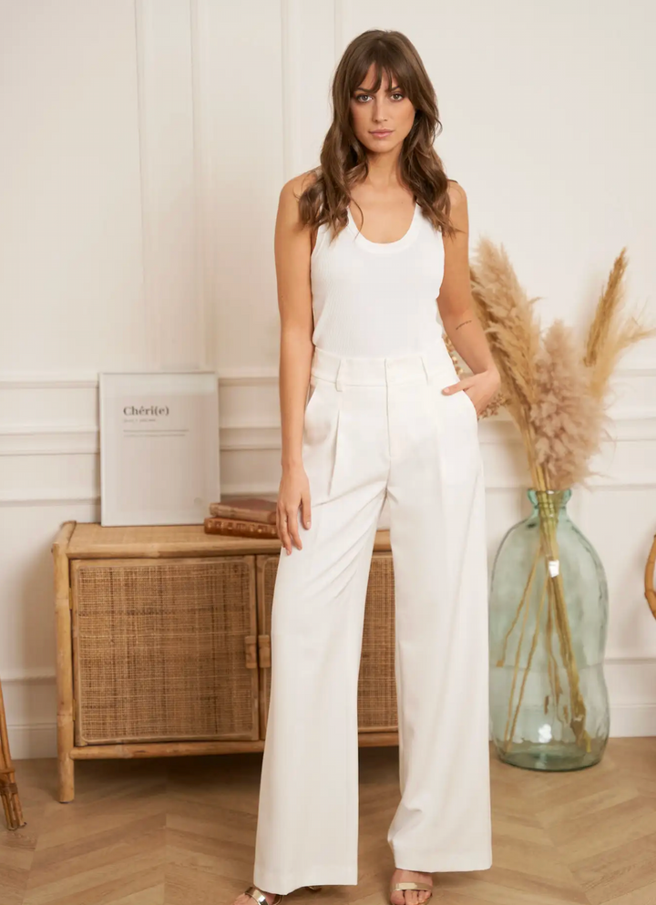 Pantalon de tailleur style éléphant
