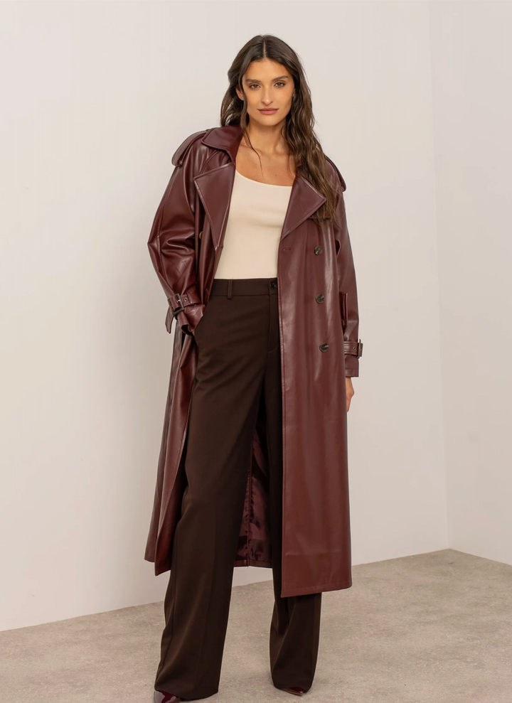 Trench coat ceinturée Amanda