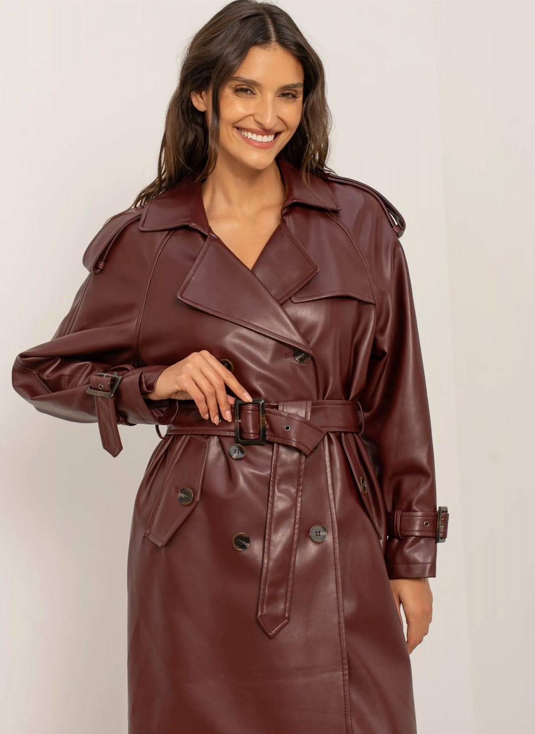 Trench coat ceinturée Amanda
