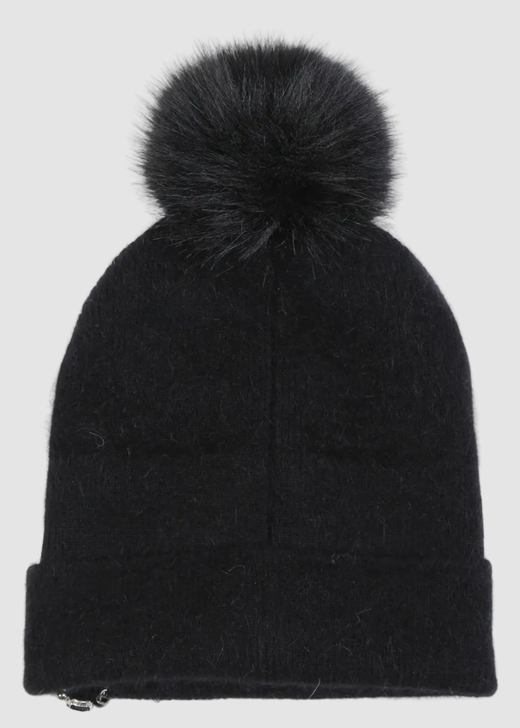 Chapeau Pompom avec Bijoux Scintillants