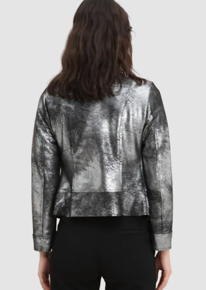 Veste perfecto Suédine Doré/Argenté