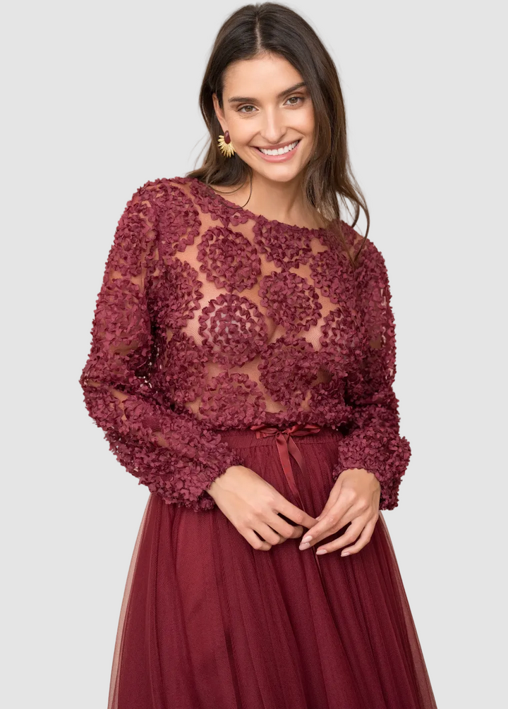 Blouse à rosaces