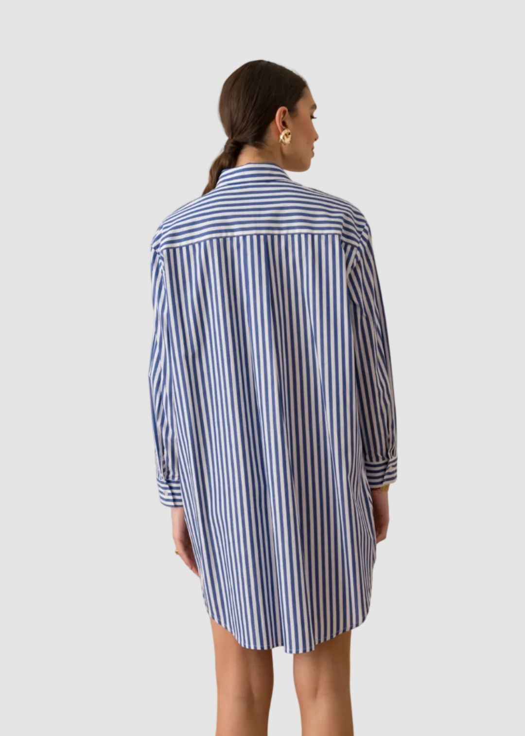 Robe-Chemise coton Rayée