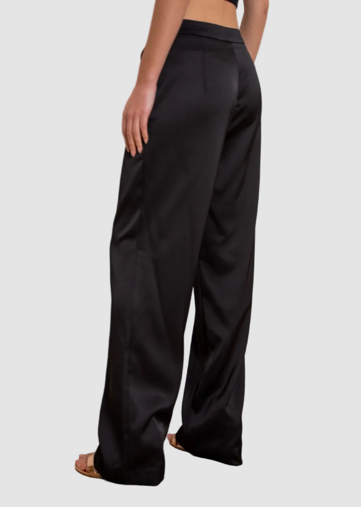 Pantalon satinée coupe droite Eli