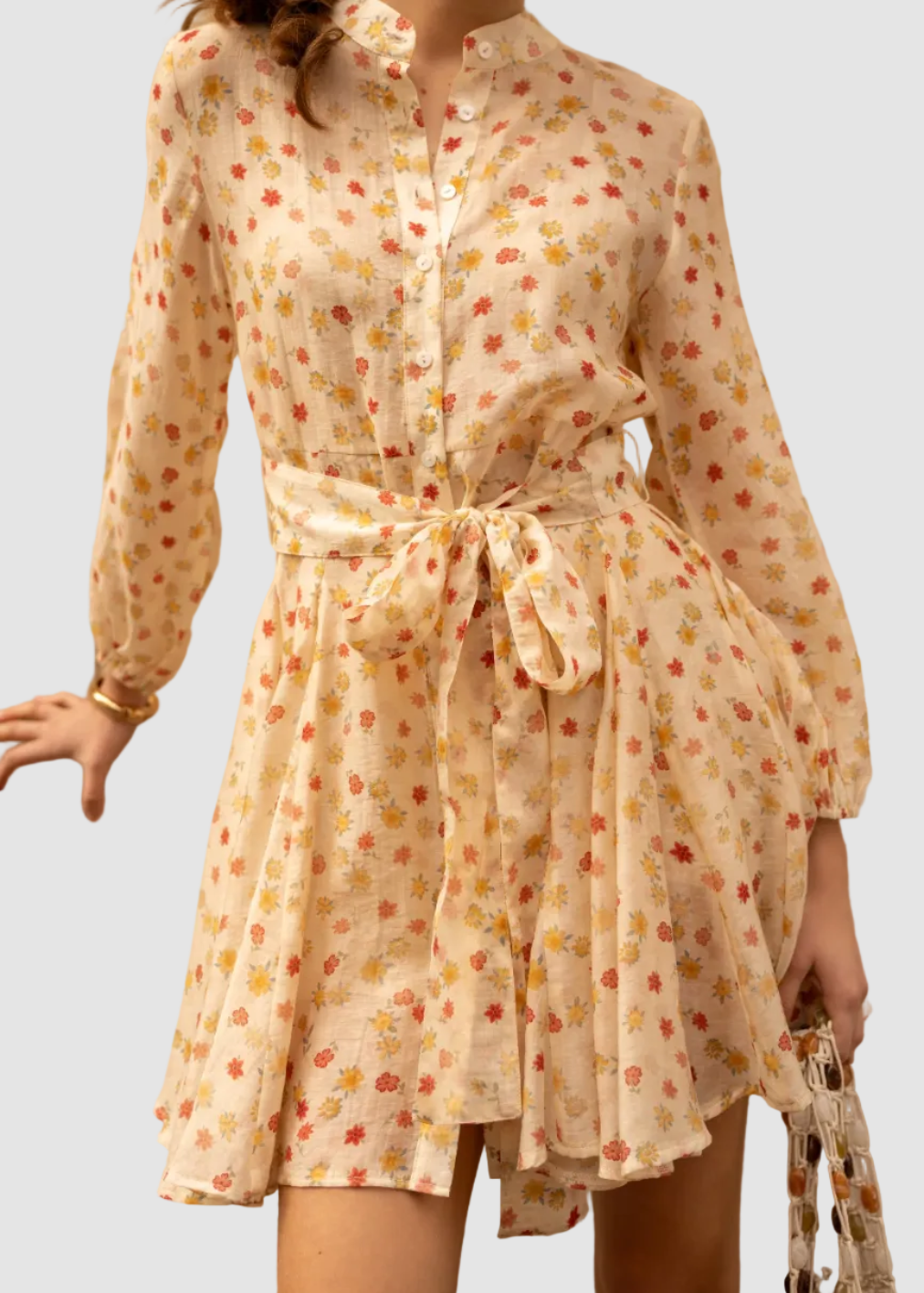 Robe Sonia imprimé en tencel soie
