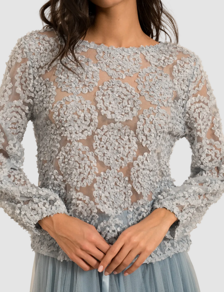 Blouse à rosaces