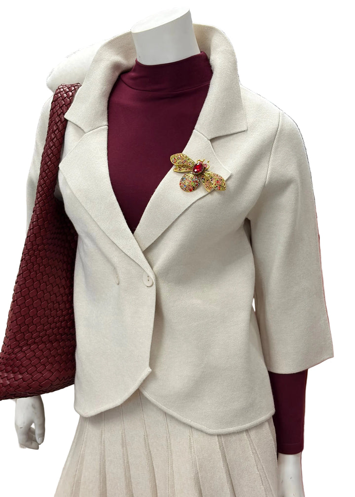 Broche Abeille en cristal