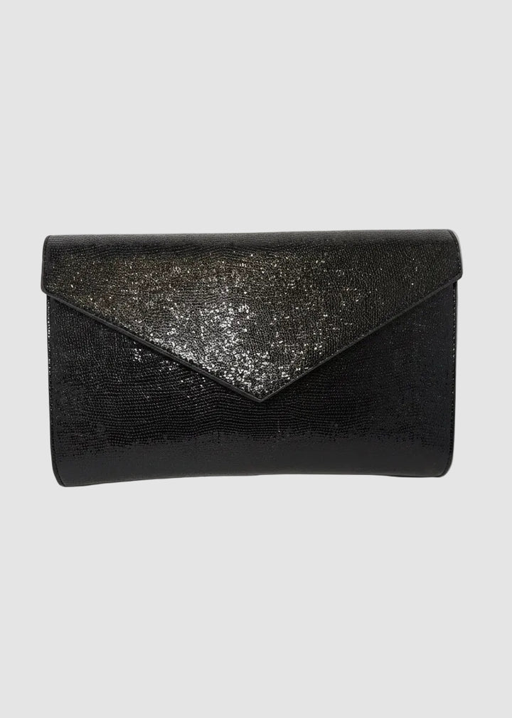 Metallic evening clutch