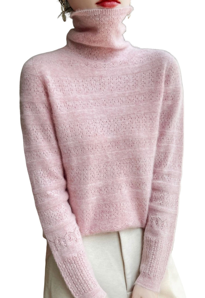 Pull à col roulé en laine mérinos douillette