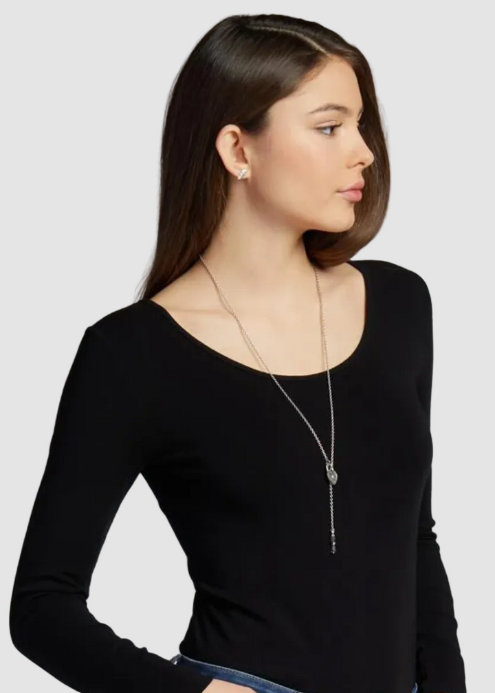 TOP À MANCHES LONGUES ET COL ROND EN BAMBOU