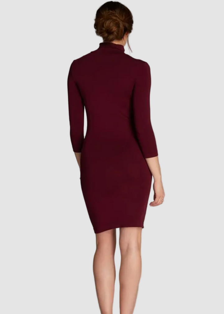 ROBE À COL ROULÉ EN BAMBOU