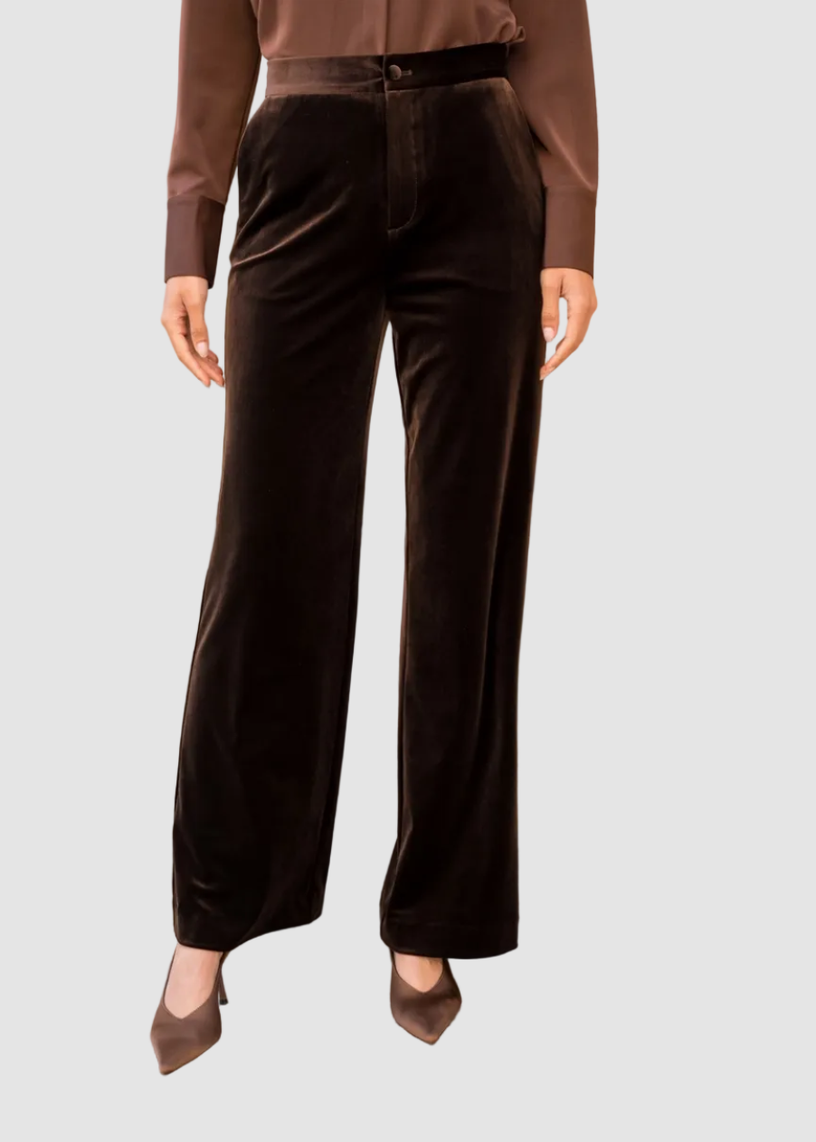 VELVETINE Elegant velvet trousers