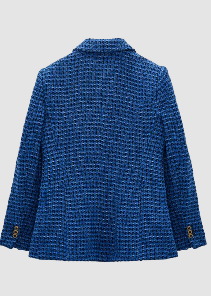 Blazer en tweed Cobalt