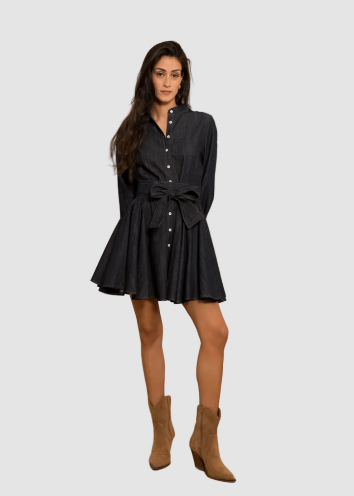 Robe patineuse denim Sonia