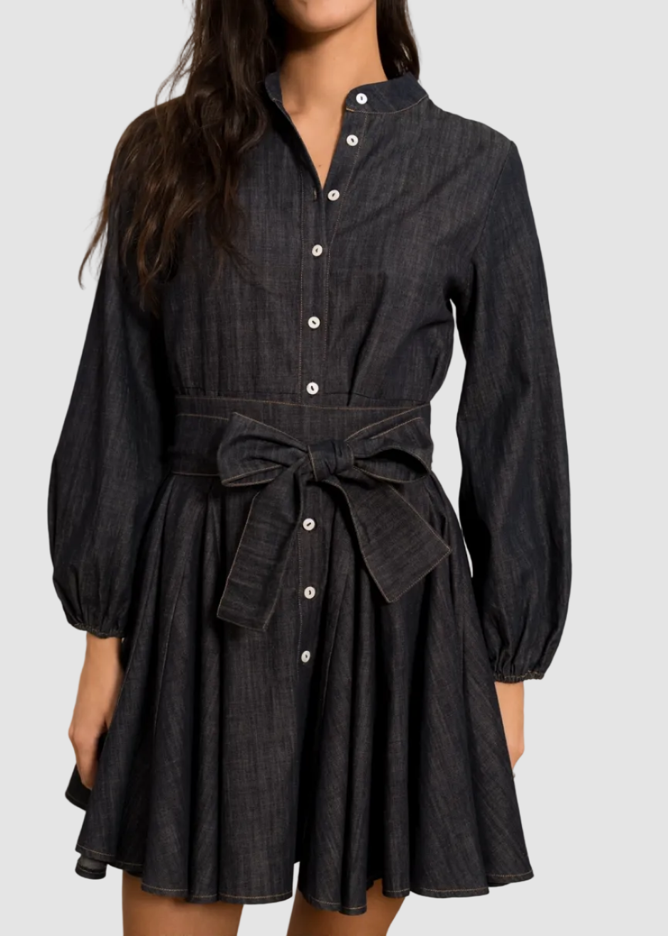 Robe patineuse denim Sonia
