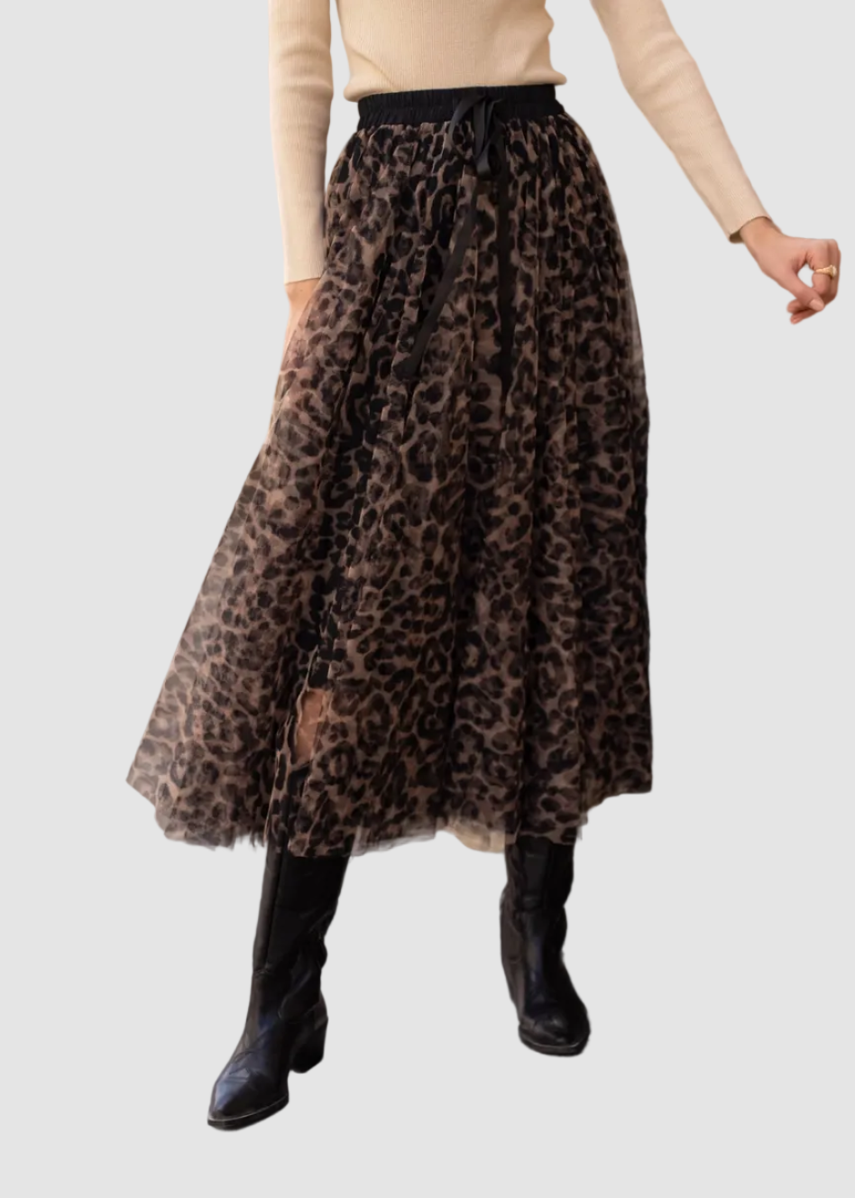 Jupe en tulle Léopard Aria